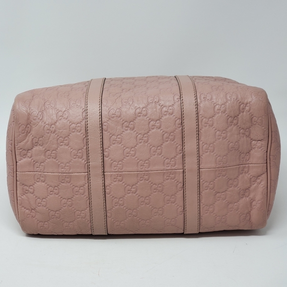 100% Auth Gucci Boston Light Pink Leather Bag - Picture 8 of 16